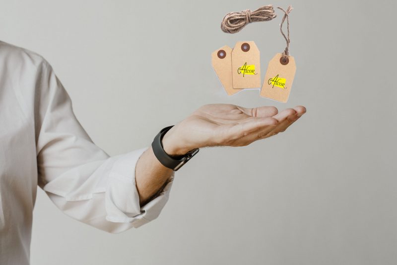 Digital graph with businessman hand overlay